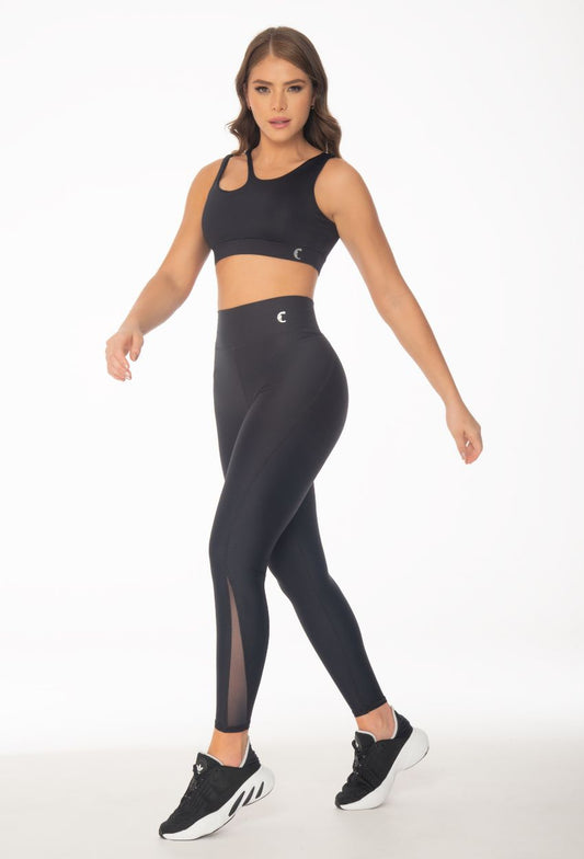 Conjunto Leggins Velo Negro