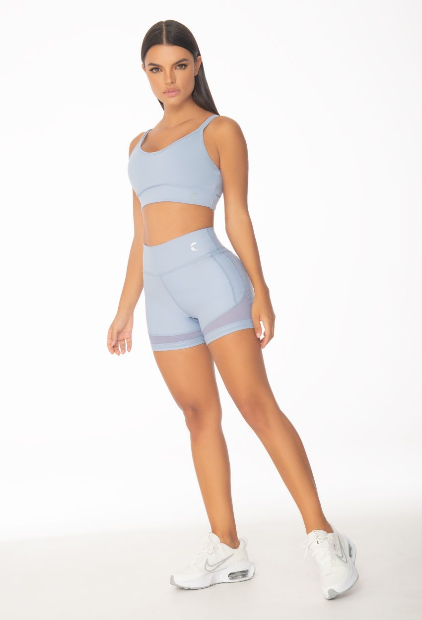 Conjunto Short Velo Gris