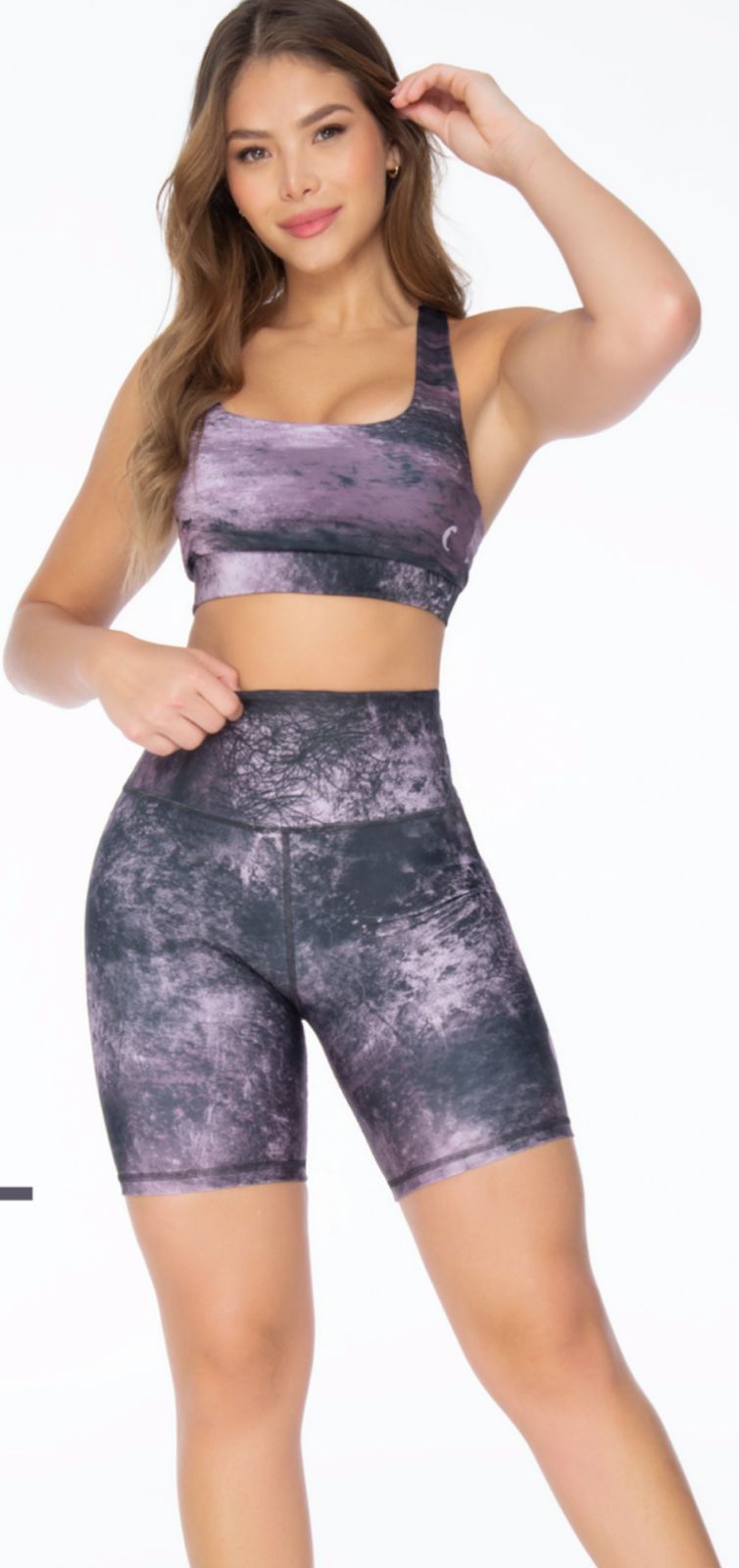 Leggins Sublimado Siluetas Morado